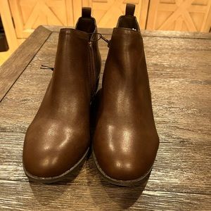 Brown booties
